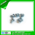 7mm Pan Head Zinc Plated Type B Tapping Screws with Collar